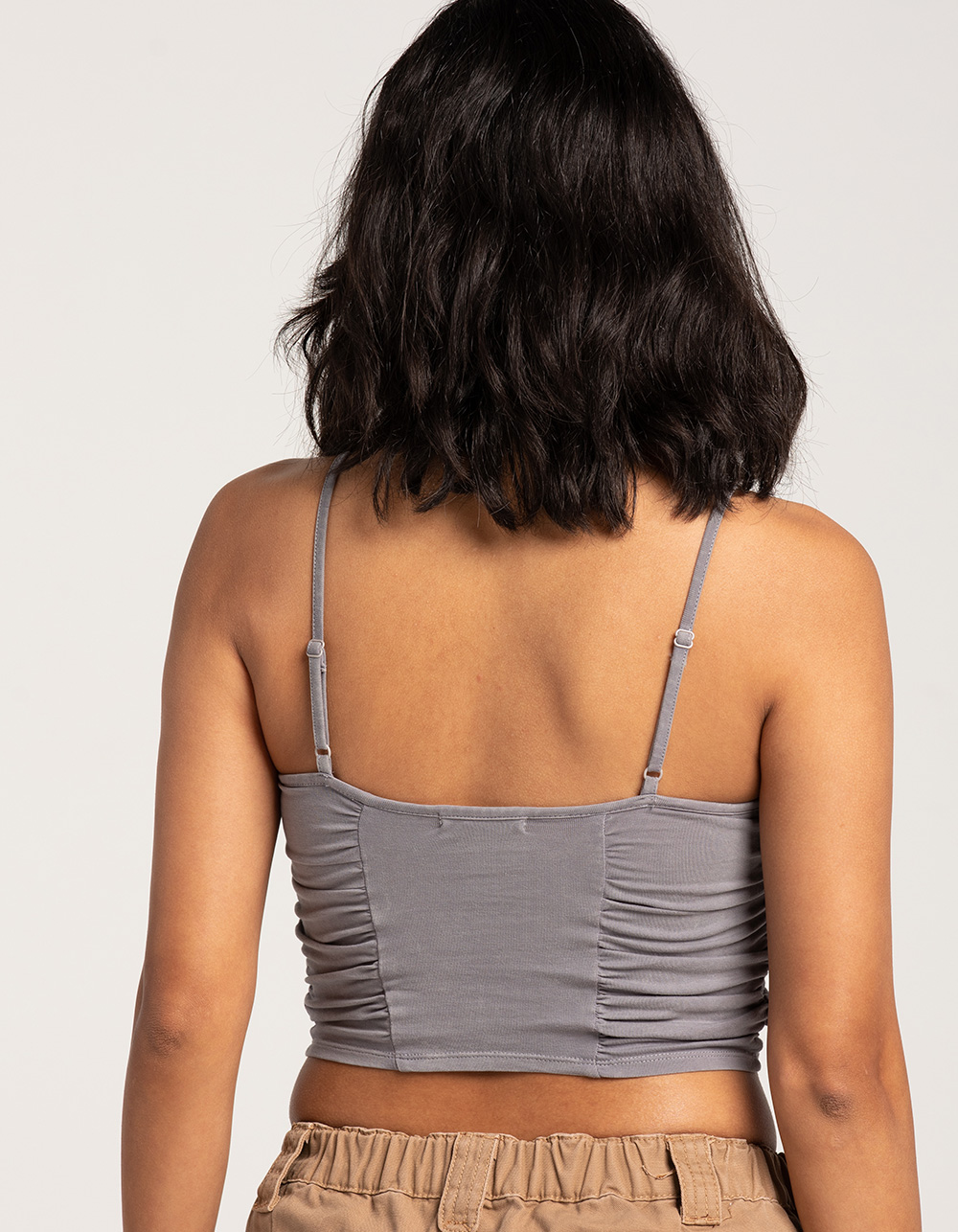 FULL TILT Washed Womens Cami GRAY Tillys