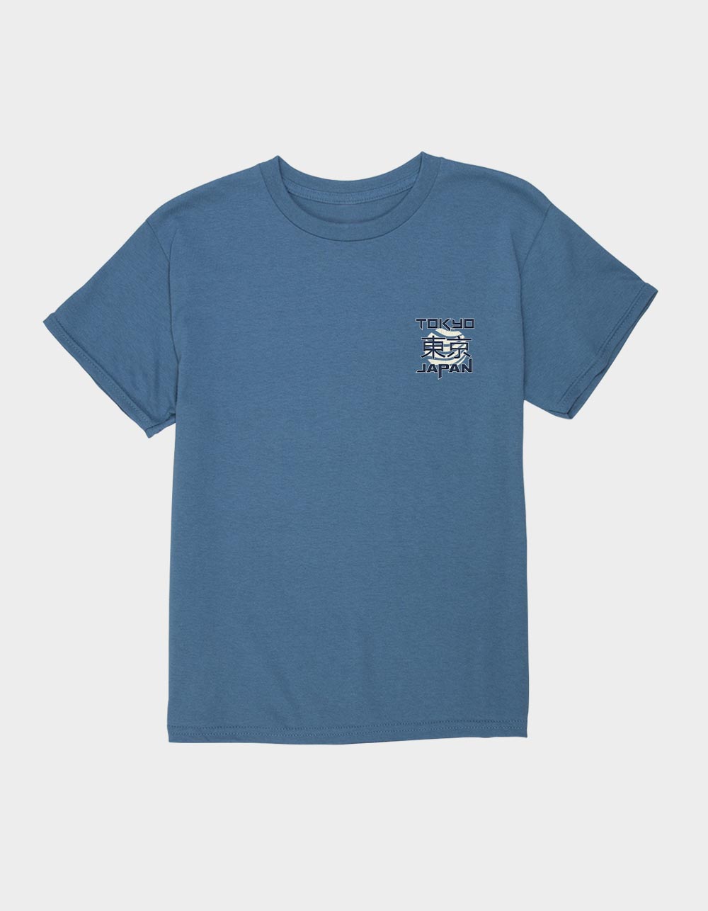TOKYO Rising Sun Waves Unisex Kids Tee - INDIGO