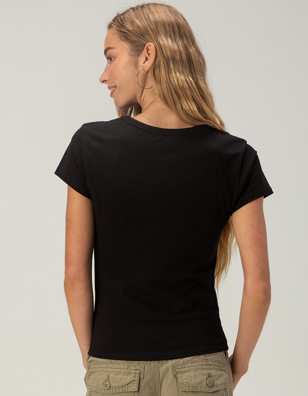 FULL TILT Dragon Womens Fitted Tee - BLACK