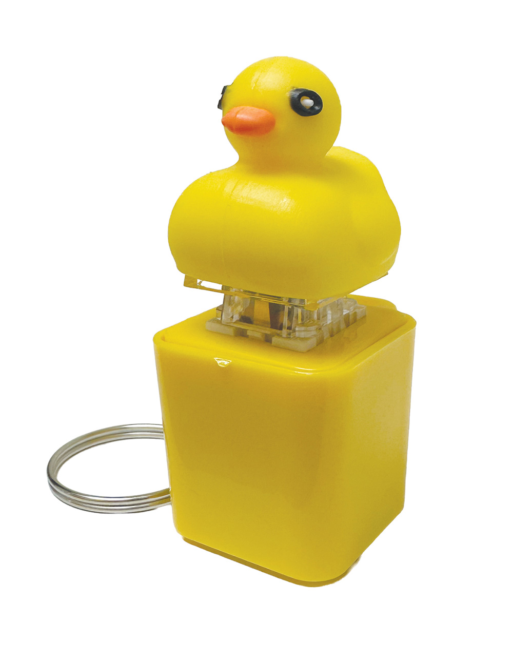 Duck Rechargeable Clicker Keychain - YELLOW