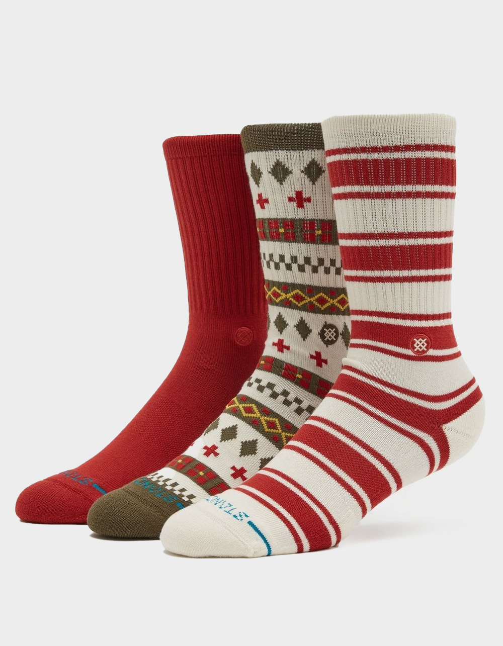 STANCE Cabin Days 3 Pack Mens Crew Socks - MULTI