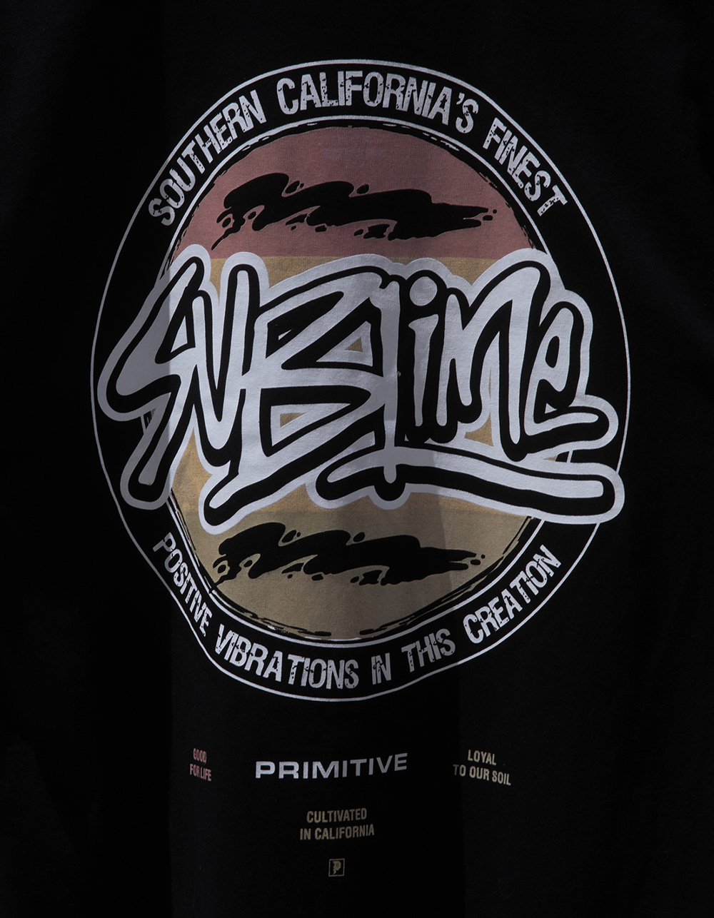 PRIMITIVE x Sublime Vibrations Mens Heavyweight Tee - BLACK