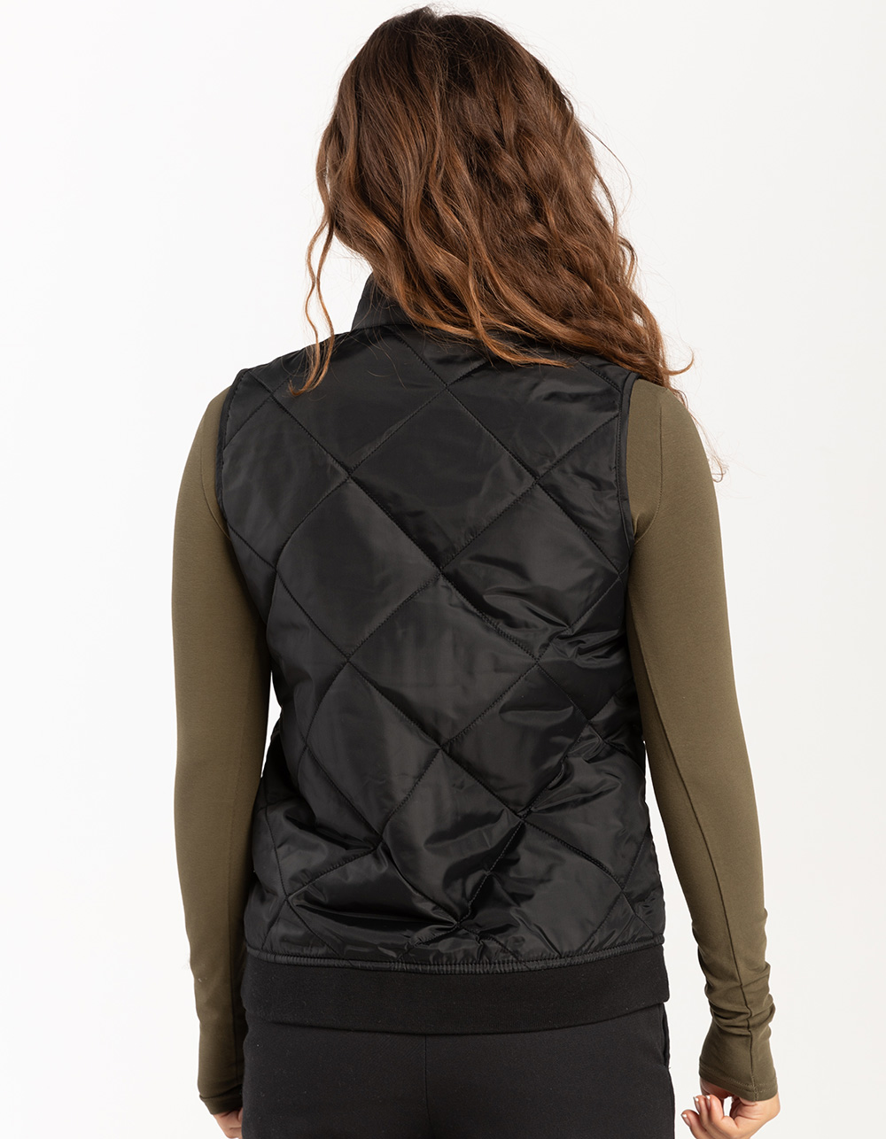 DICKIES Quilted Womens Vest BLACK Tillys