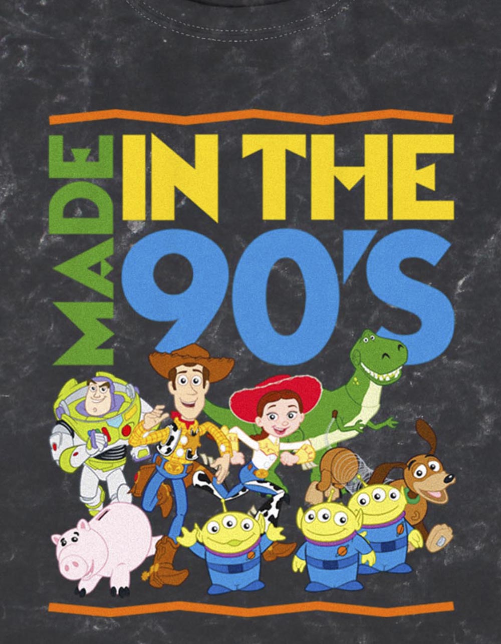 TOY STORY Made The 90's Unisex Tee - BLACK