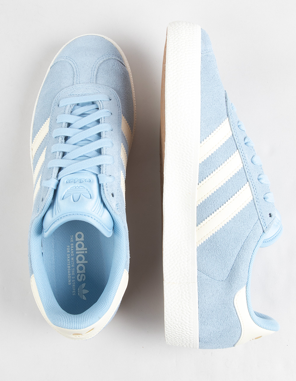 ADIDAS Gazelle ADV Shoes - LT BLUE/WHITE