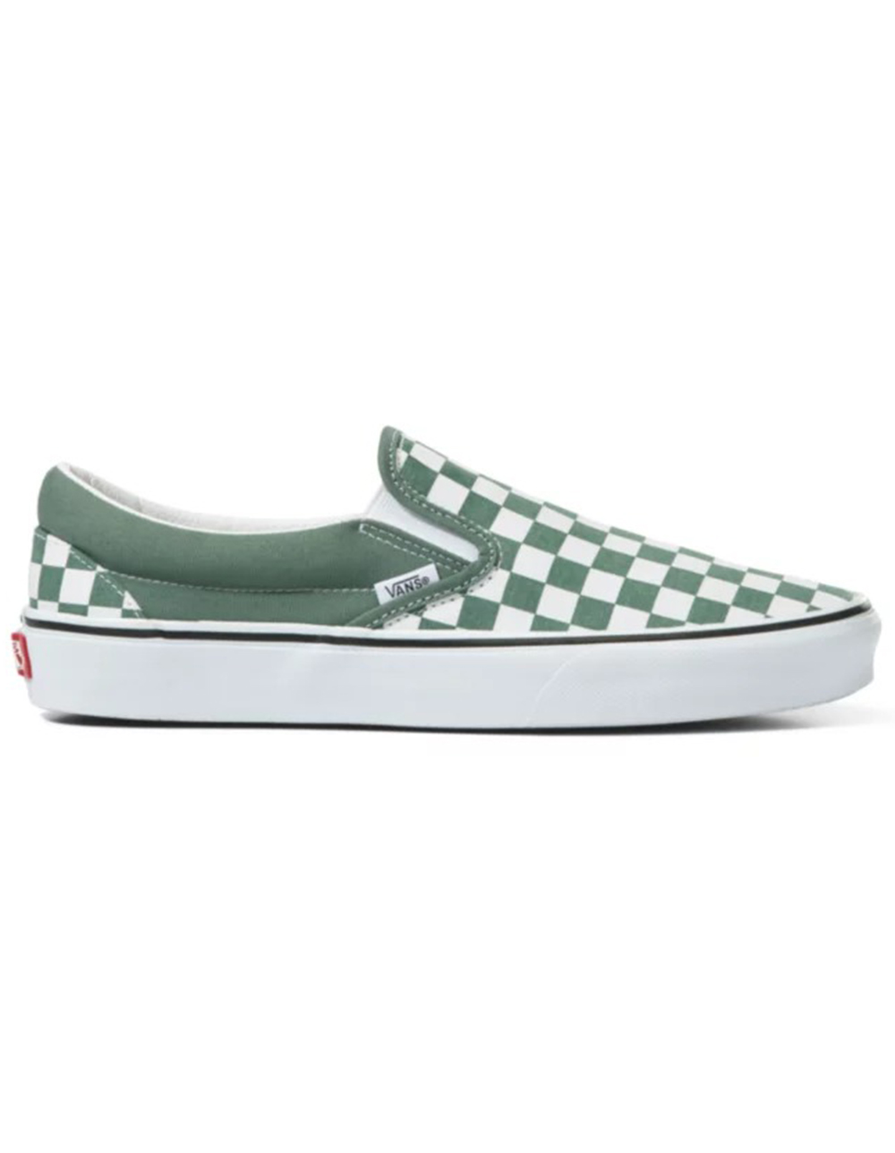 VANS Color Theory Classic Slip-On Shoes - GREEN/WHITE | Tillys