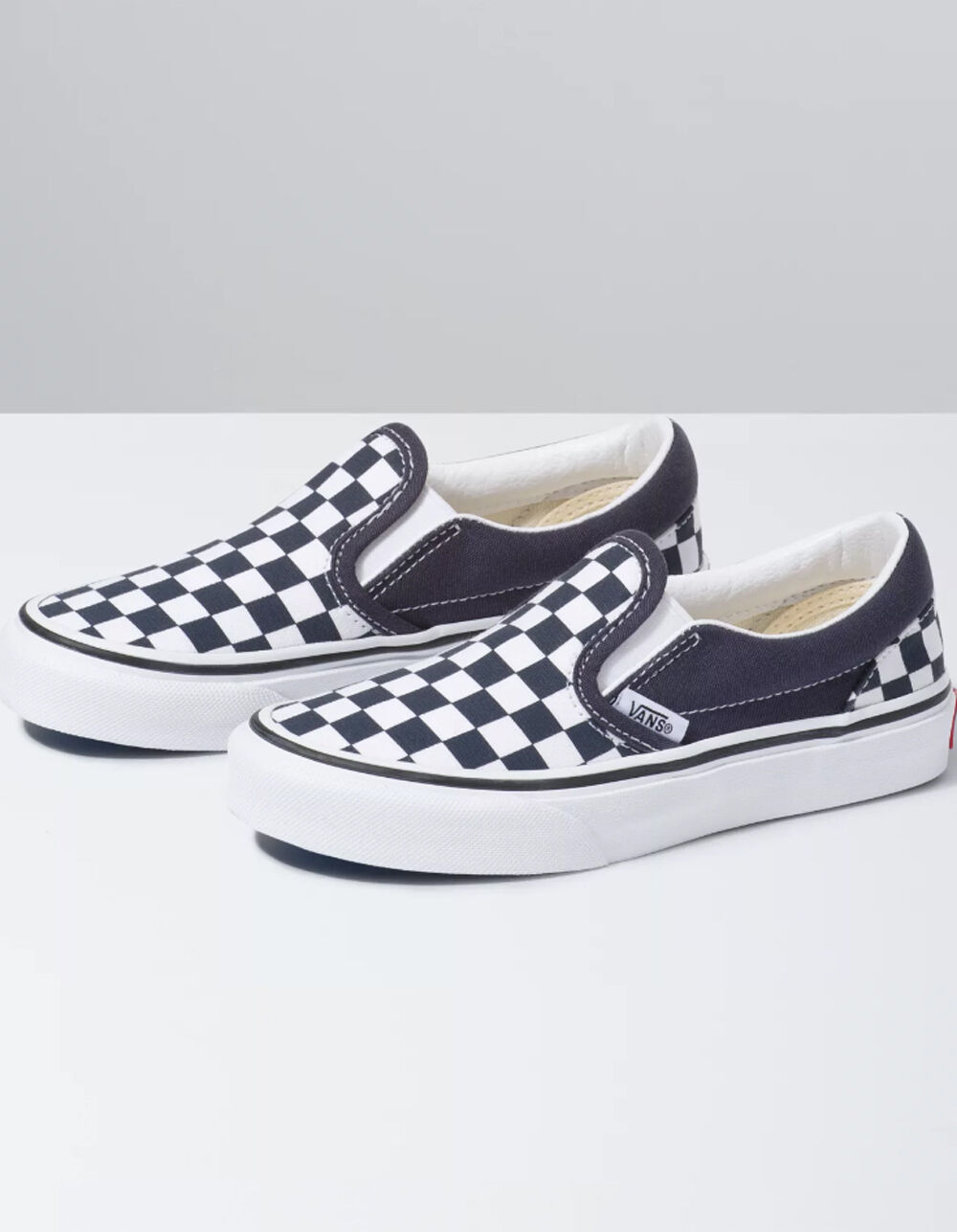 VANS Checkerboard Classic Slip-On Girls Shoes - INDIA INK/TRUE WHITE ...