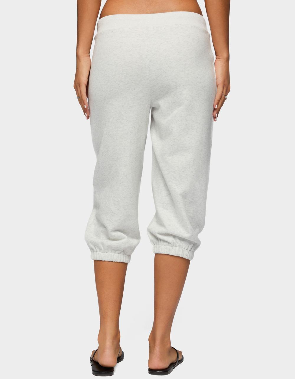 EDIKTED Deana Capri Sweatpants - LIGHT GRAY