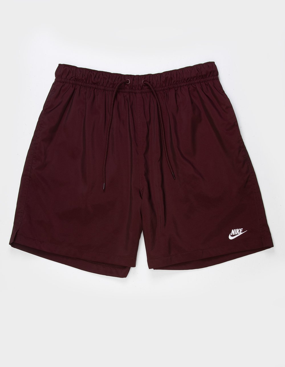NIKE Club Woven Flow Mens Shorts - BURGUNDY