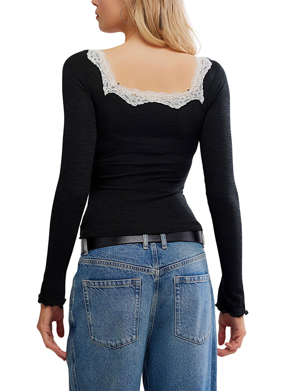 FREE PEOPLE Oh My Darling Womens Long Sleeve Top