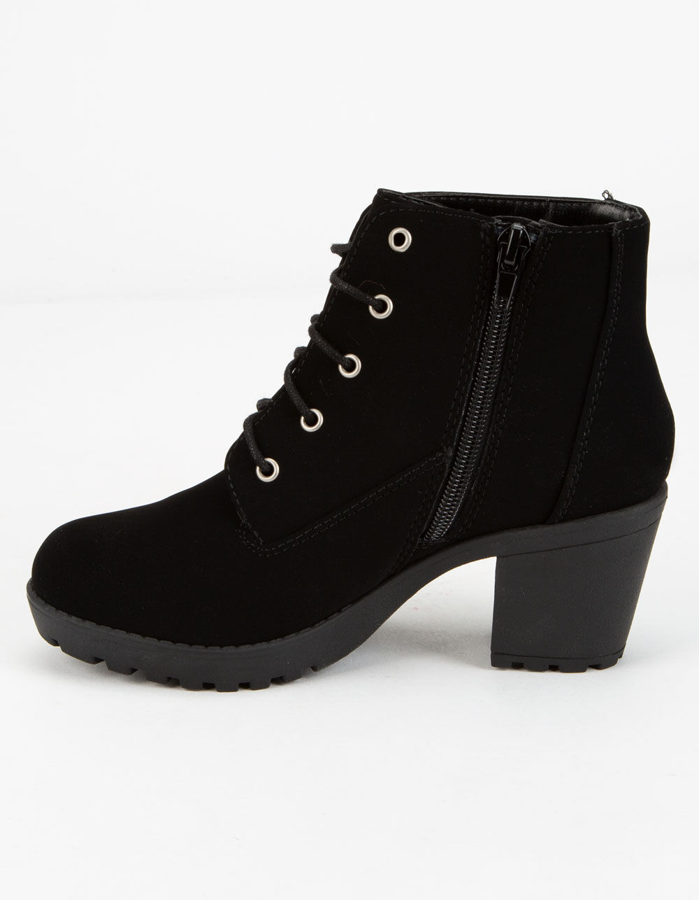 SODA Lace Up Black Girls Boot image number 2
