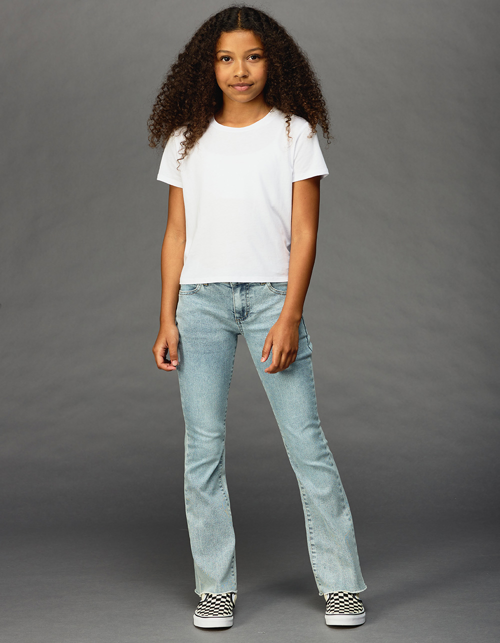 RSQ Girls Low Rise Flare Jeans - LIGHT WASH