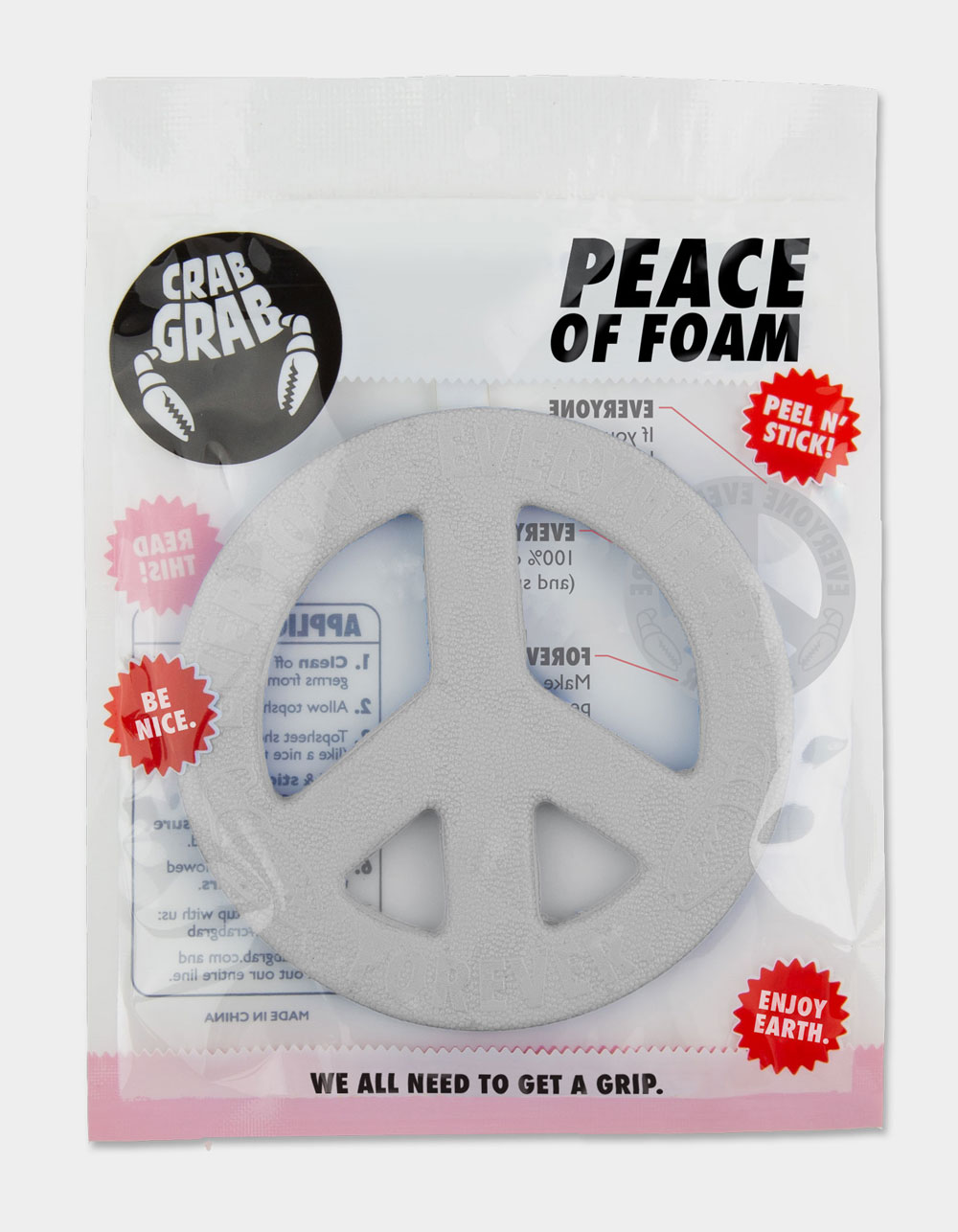 CRAB GRAB Peace Of Foam Traction Pad - WHITE