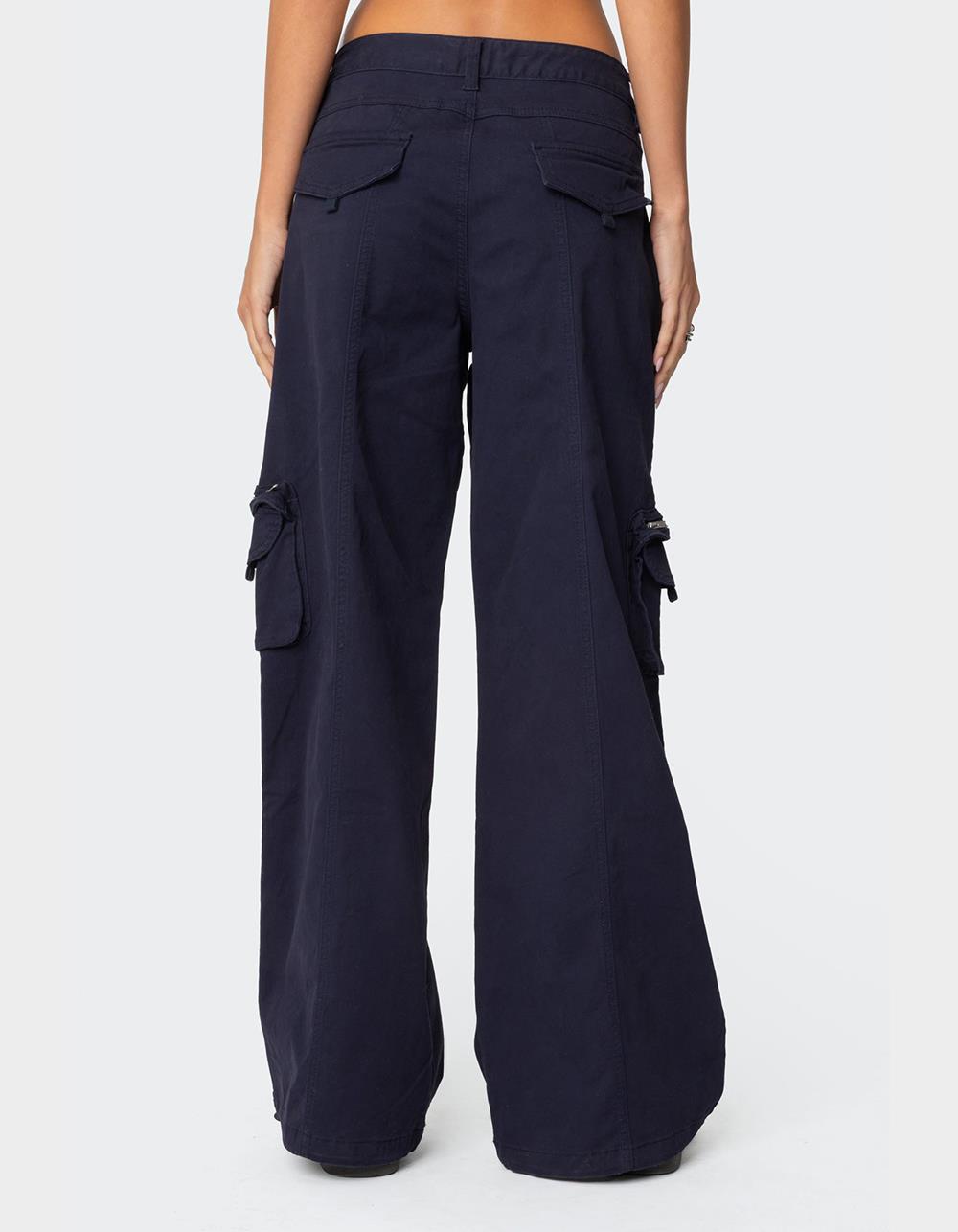 EDIKTED Kimmie Cargo Pants - NAVY