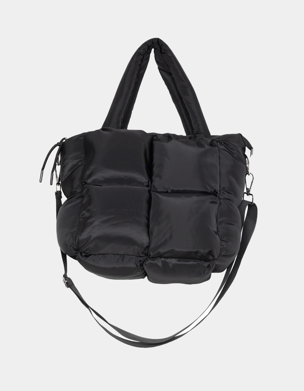 KATYDID Mini Puffer Tote Bag - BLACK