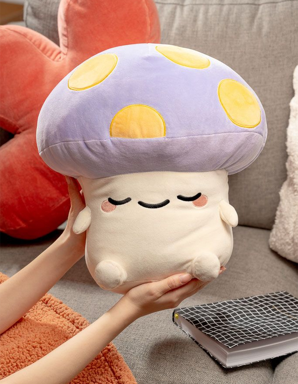 SMOKO Maia Mushroom Mochi Plush Toy PURPLE COMBO Tillys