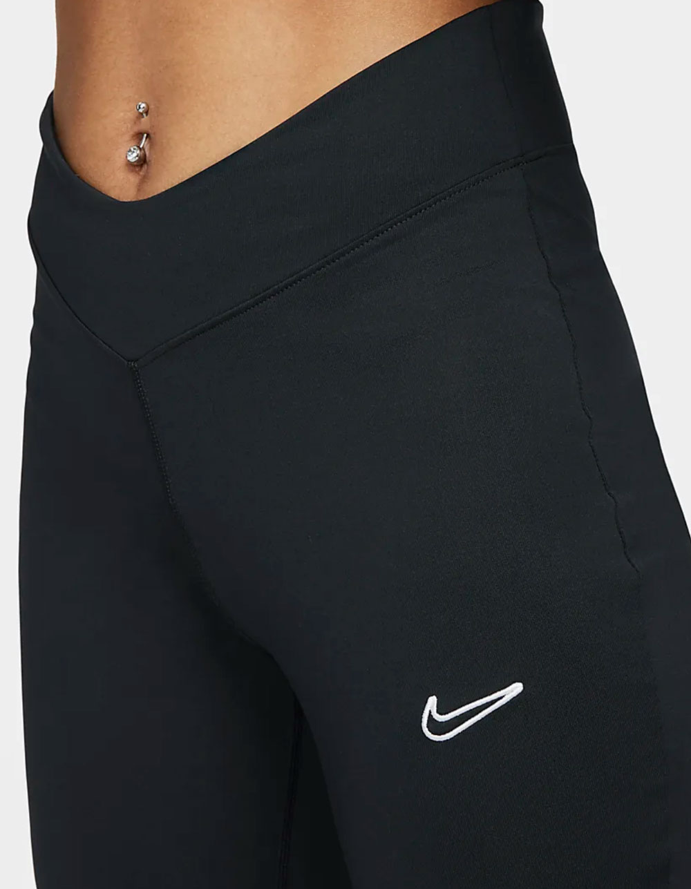 NIKE Sportswear Team Nike Womens Mid-Rise Leggings - BLACK