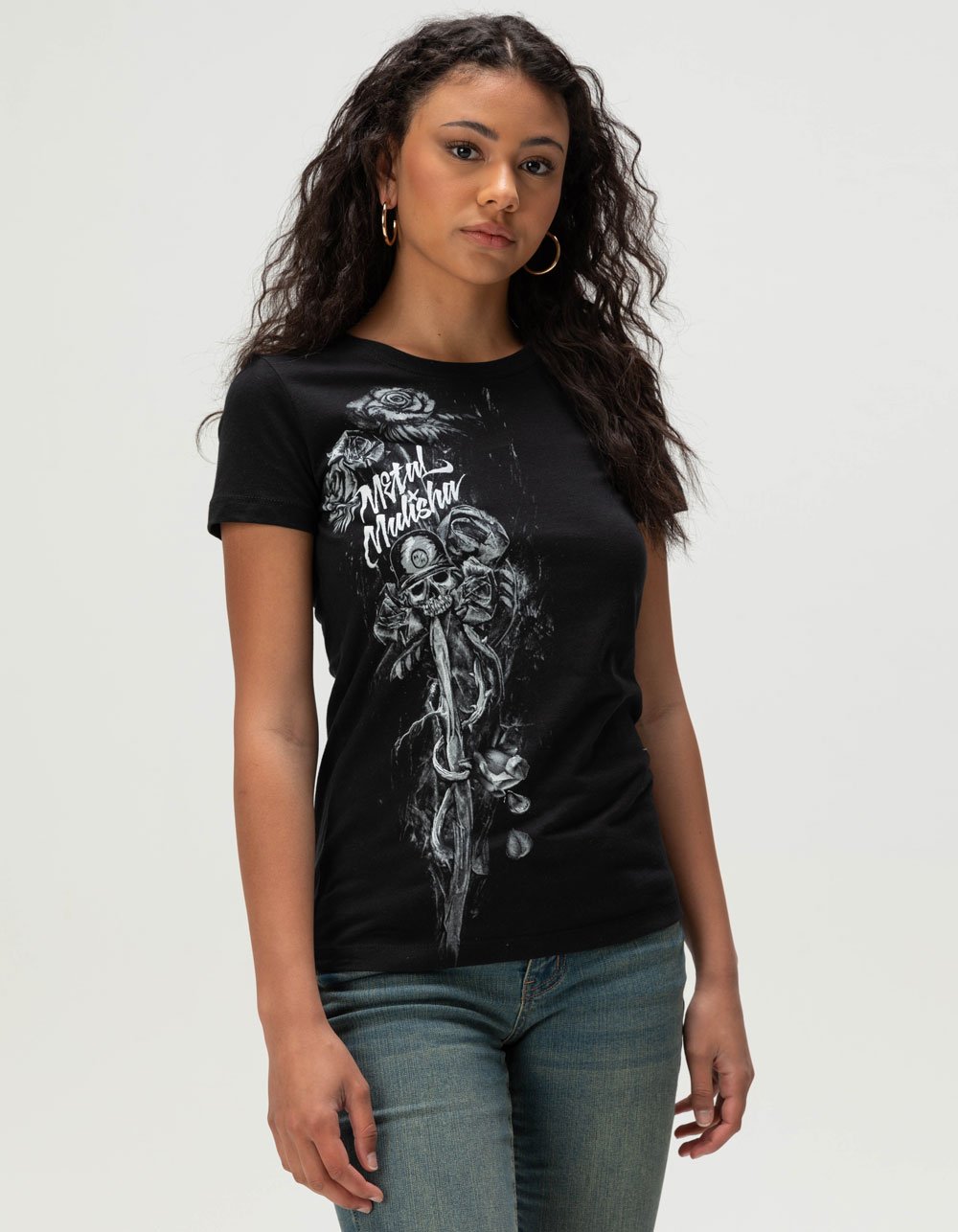 METAL MULISHA Overcome Womens Tee - BLACK