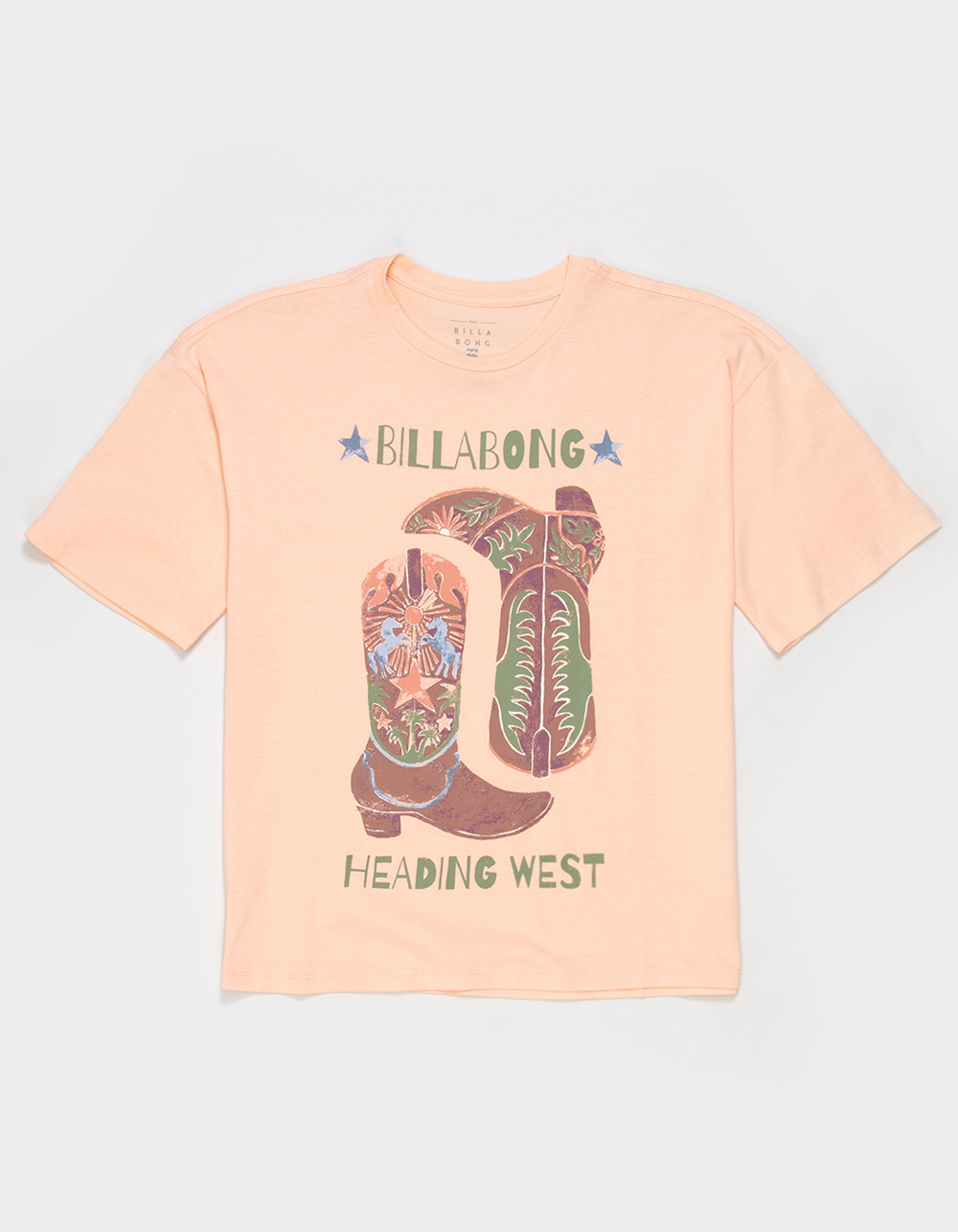 BILLABONG Roam Girls Boyfriend Tee - PEACH