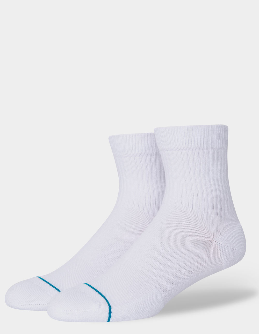 STANCE Icon 3 Pack Mens Quarter Socks WHITE Tillys