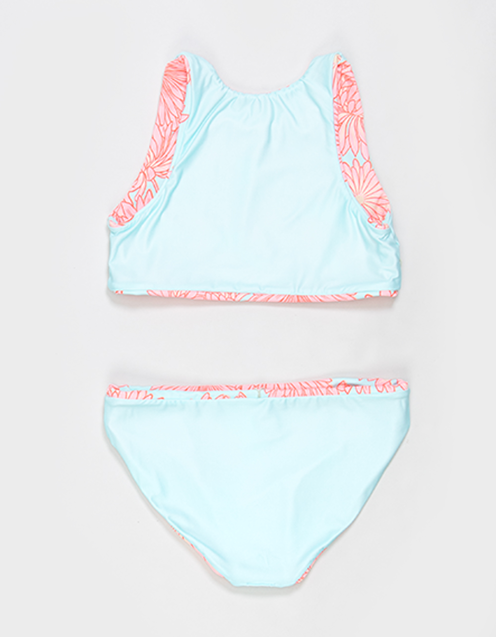 MAAJI Tropical Girls Reversible High Neck Bikini Set - BLUE COMBO