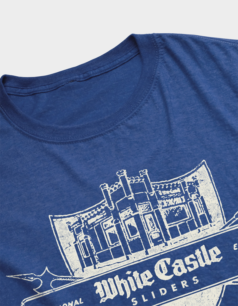 WHITE CASTLE Sliders Institution Mens Tee - ROYAL