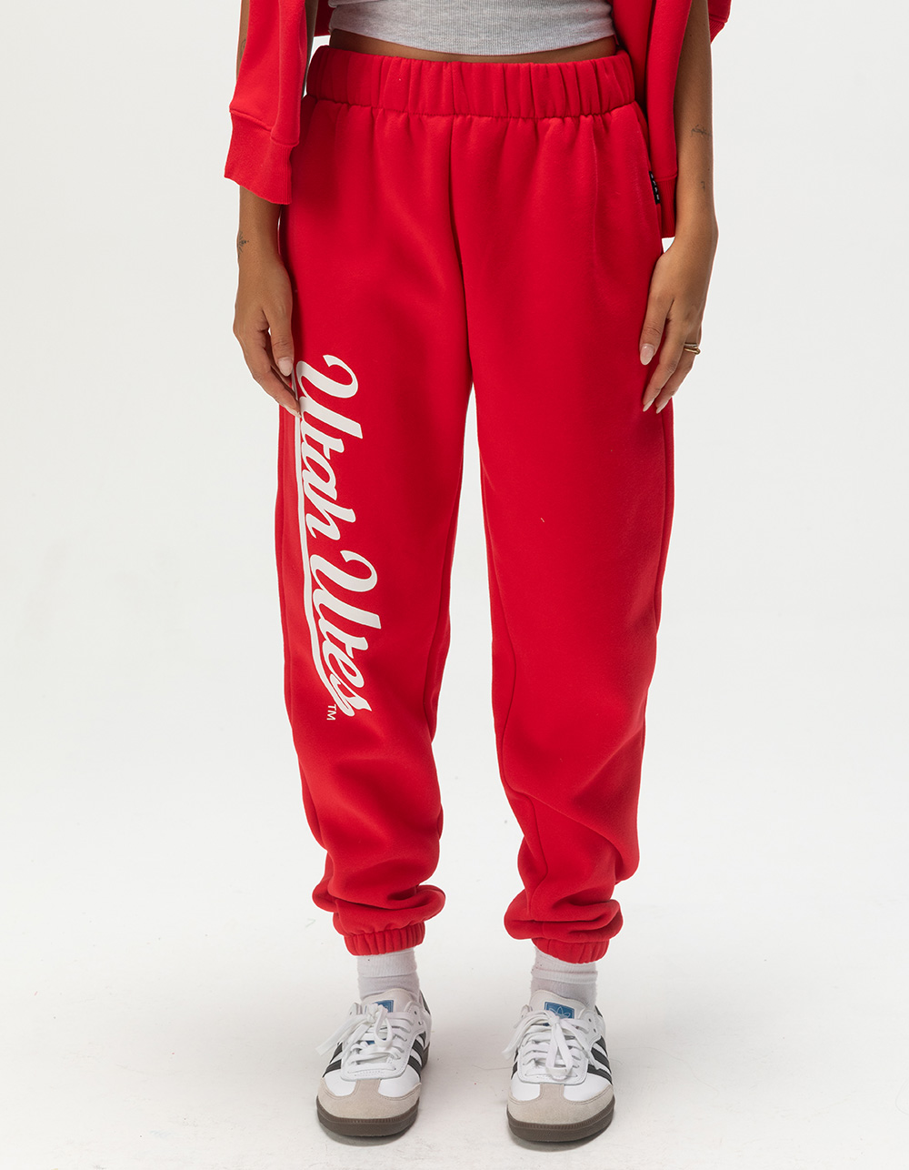 HYPE AND VICE University of Utah Womens Sweatpants - RED