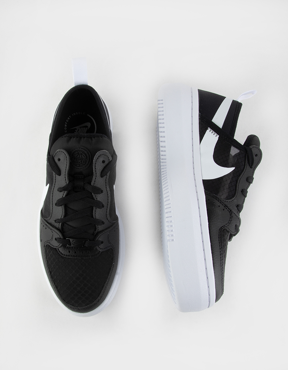NIKE Court Vision Alta Womens Shoes - BLK/WHT