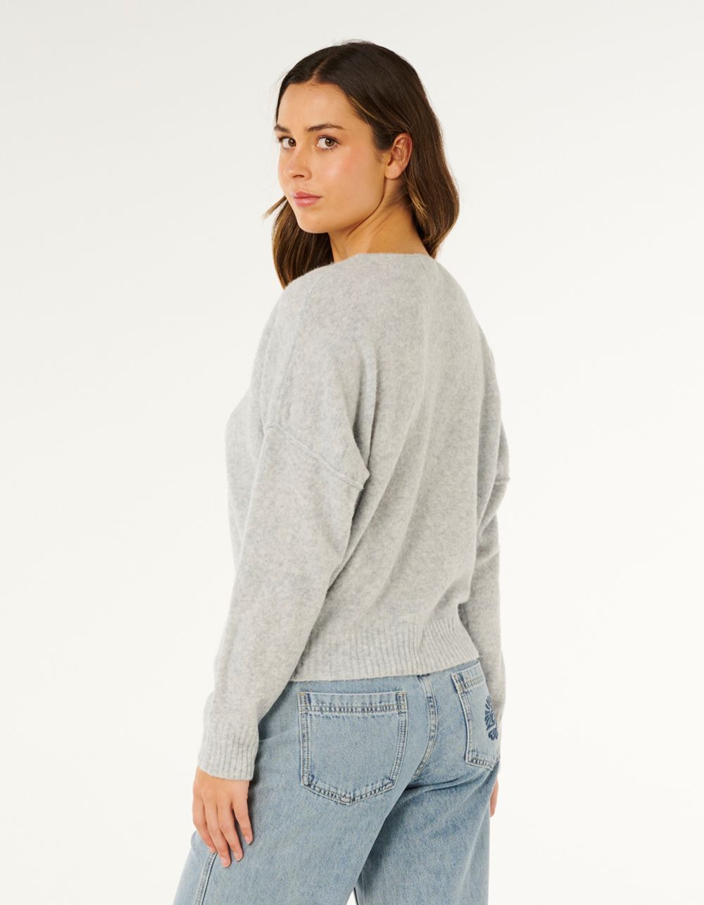 RIP CURL Emily Womens Sweater - LIGHT GRAY