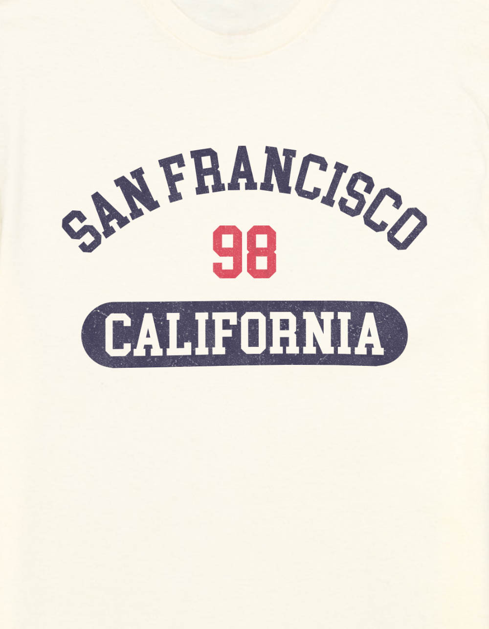 SAN FRANCISCO 98 Collegiate Unisex Tee - OFF WHITE