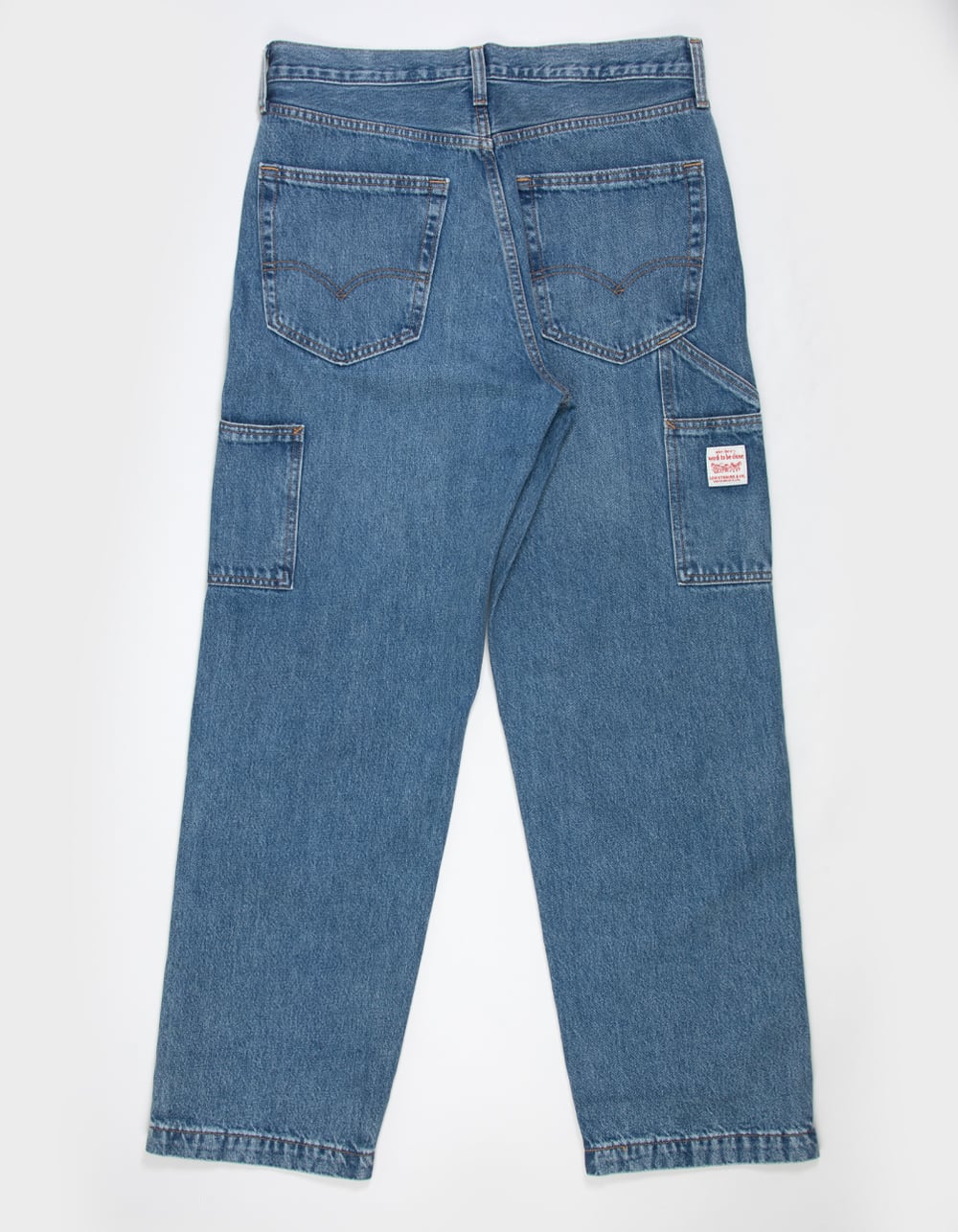LEVI'S 568 Mens Loose Straight Double-Knee Carpenter Jeans - Detroit WASH LIGHT