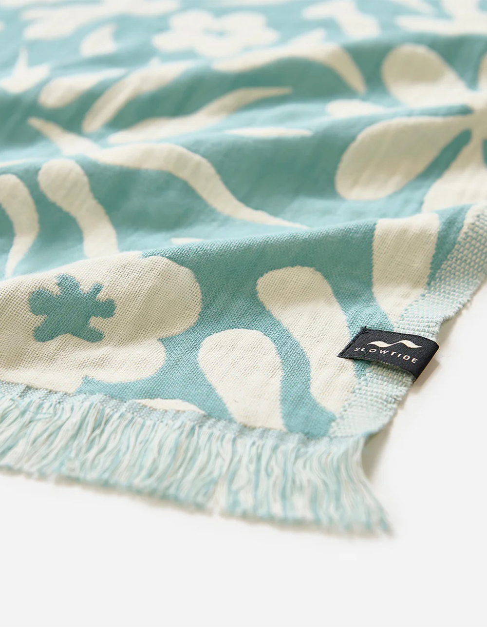 SLOWTIDE Sunny Driftweave Turkish Towel - BLUE
