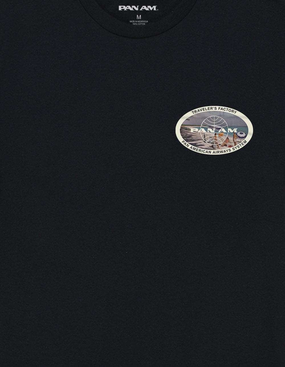 PAN AM Traveler's Factory Unisex Tee - BLACK