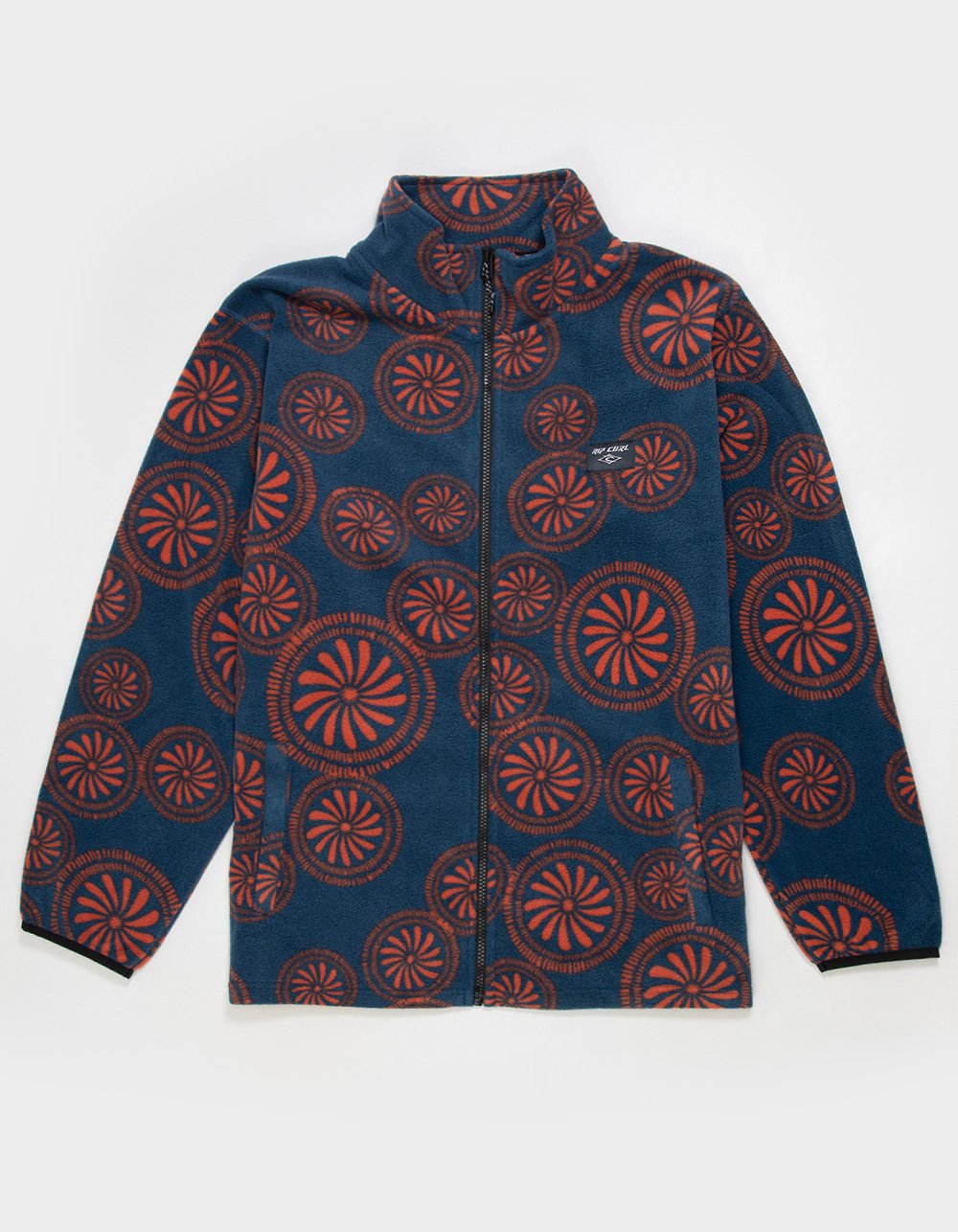 RIP CURL Fun Times Mens Zip-Up Polar Fleece - NAVY