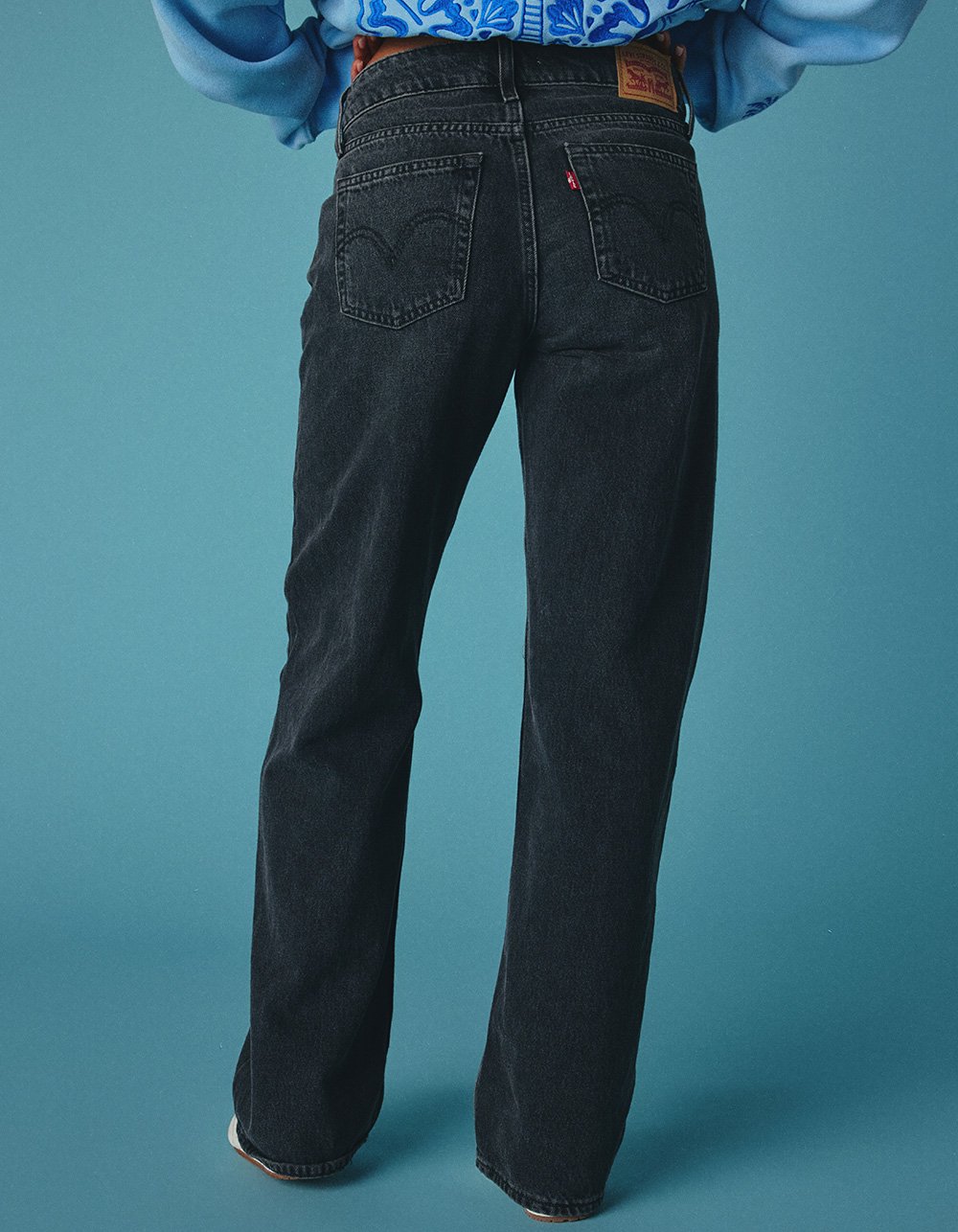 LEVI'S Superlow Loose Womens Jeans - Mic Dropped BLACK RINSE