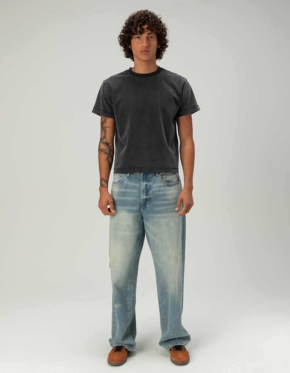 RSQ Mens Baggy Jeans - BLEACH