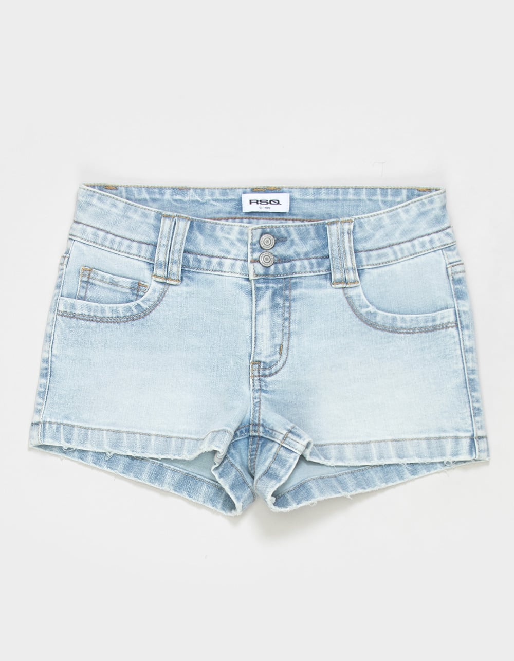 RSQ Girls Micro Shorts - LIGHT WASH
