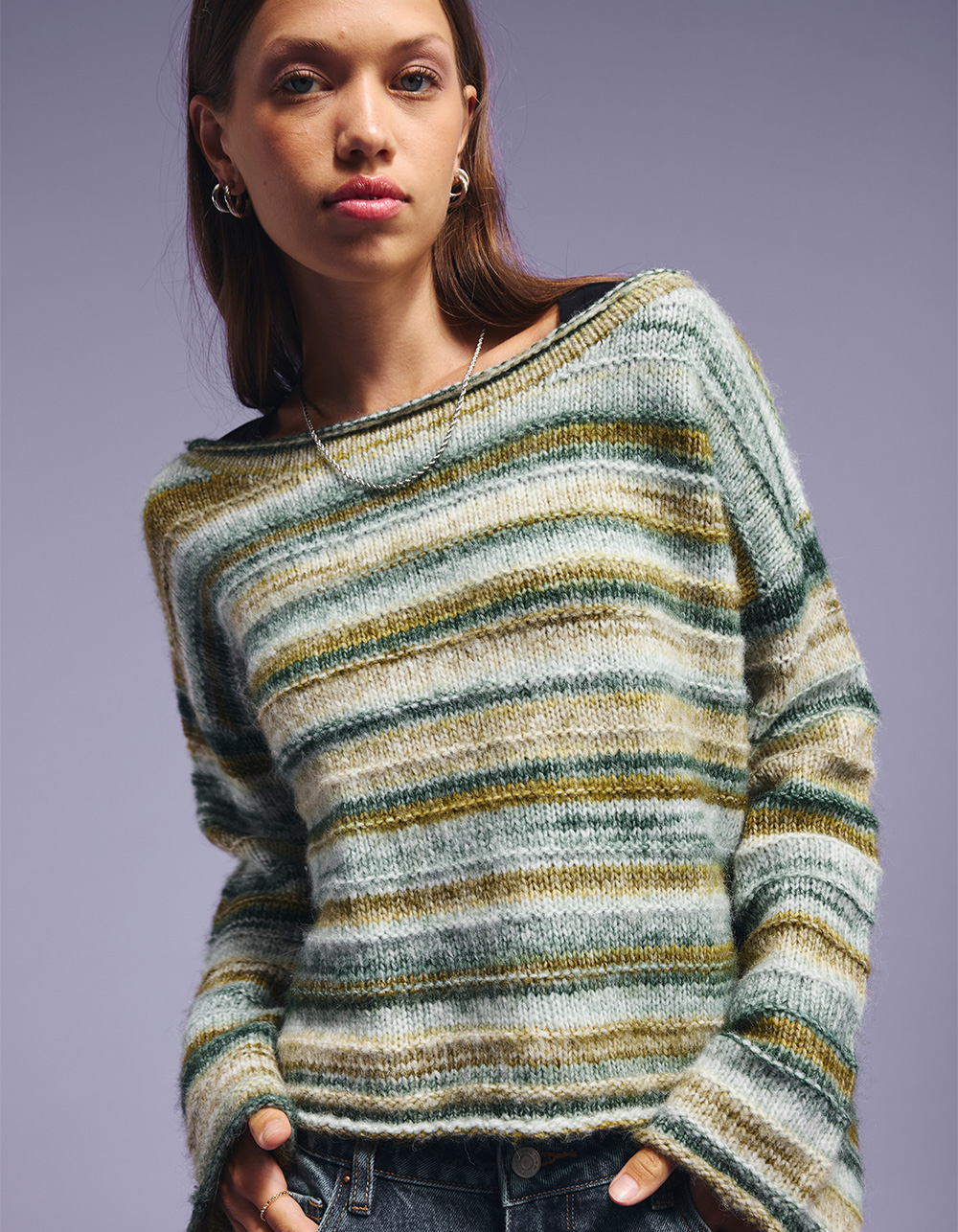 RHYTHM Coastline Womens Sweater - FOREST