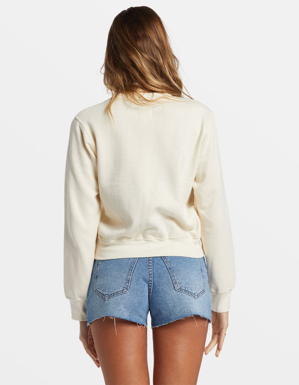 BILLABONG From Paradise Womens Crewneck Sweatshirt - OFF WHITE