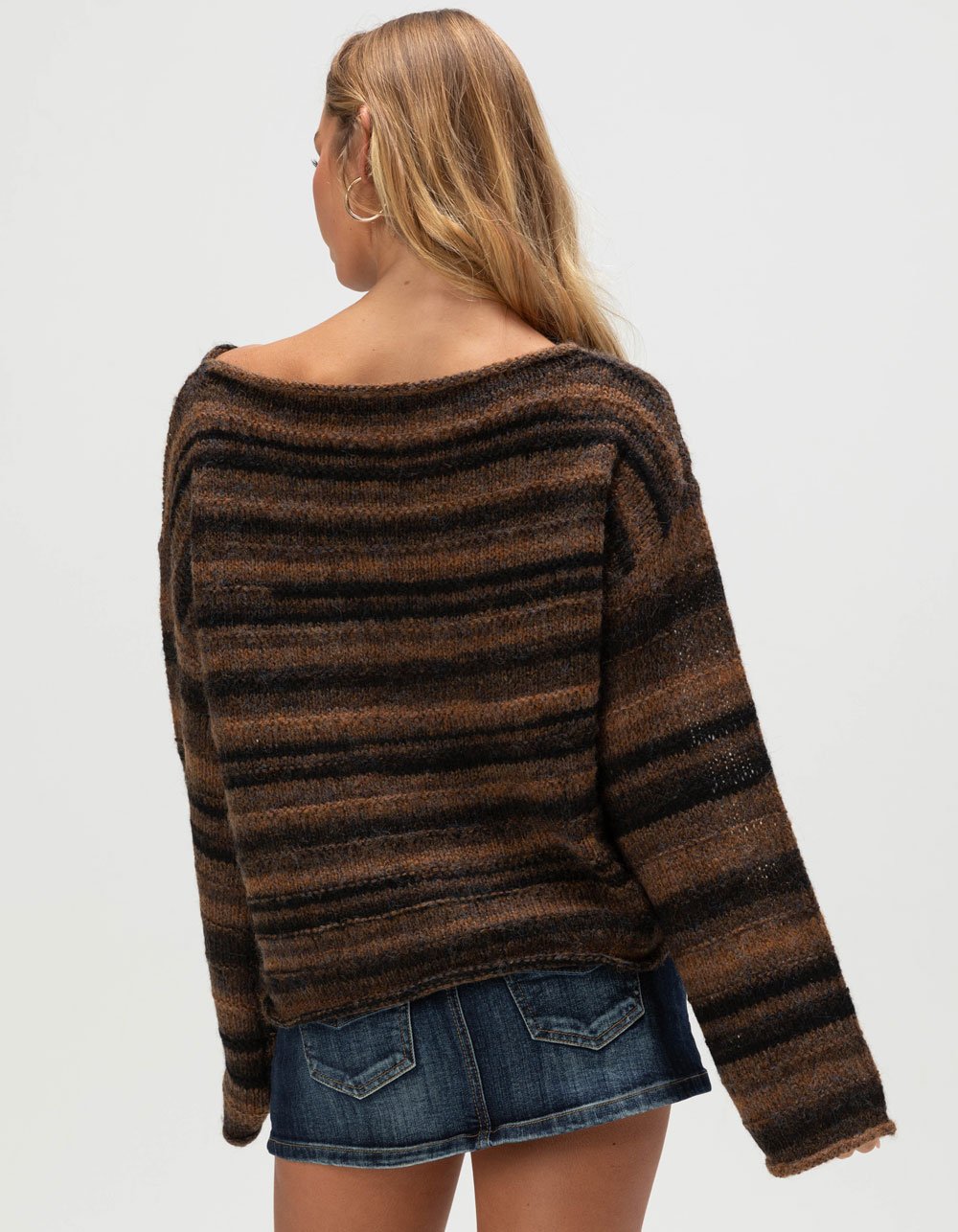 RHYTHM Baklava Womens Sweater - BROWN COMBO