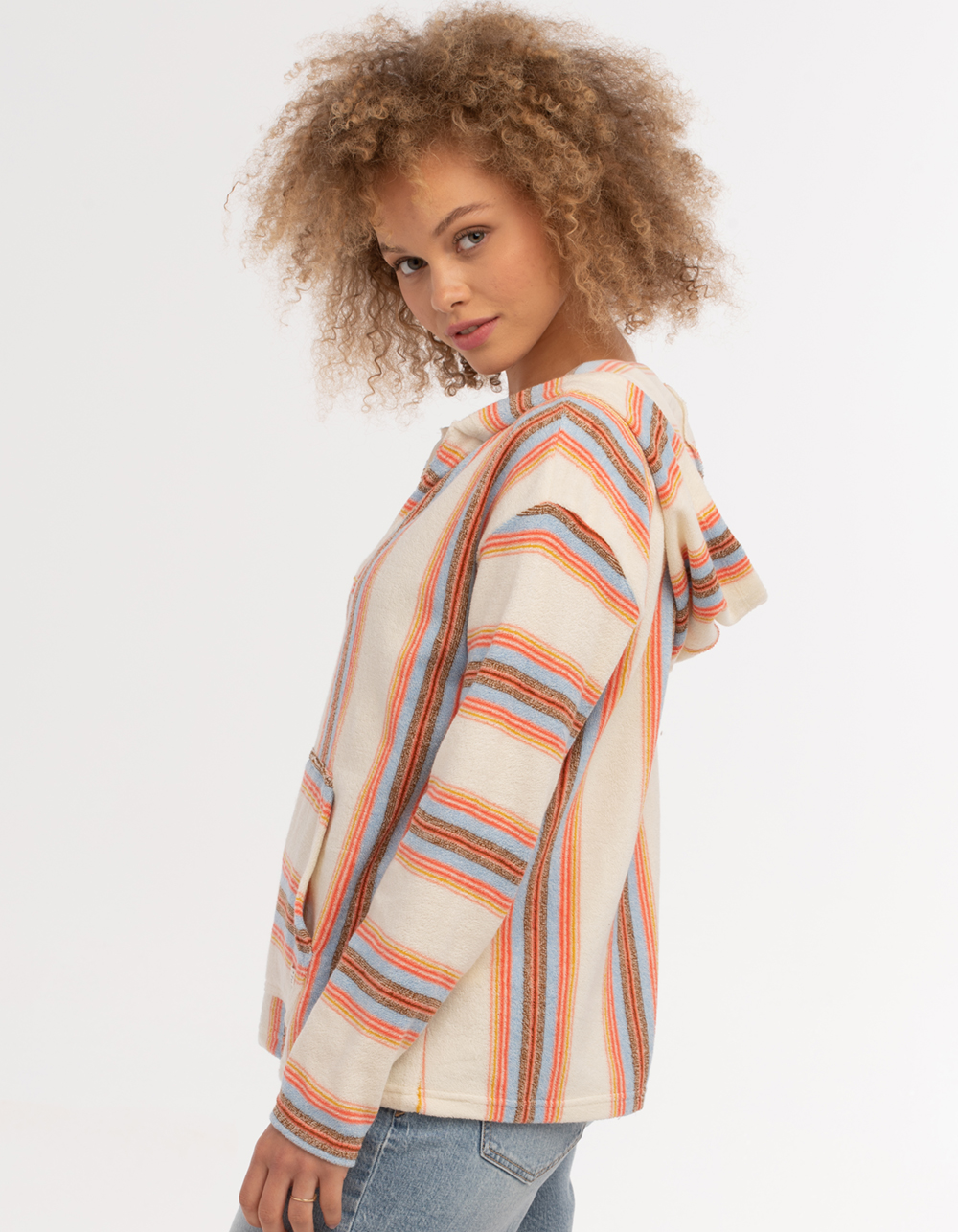 BILLABONG Baja Sands Womens Pullover Hoodie Cream Combo Tillys