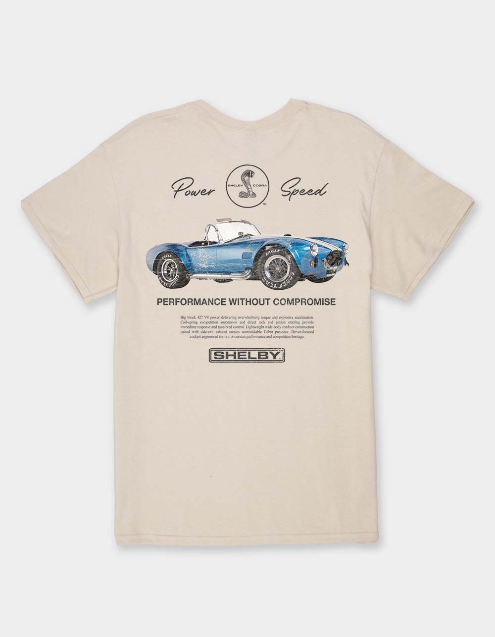 SHELBY COBRA Power Speed Unisex Tee - SAND
