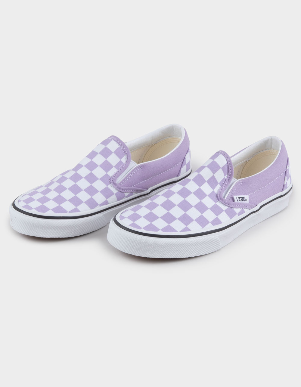 VANS Classic Slip-On Checkerboard Kids Shoes - ORCHID