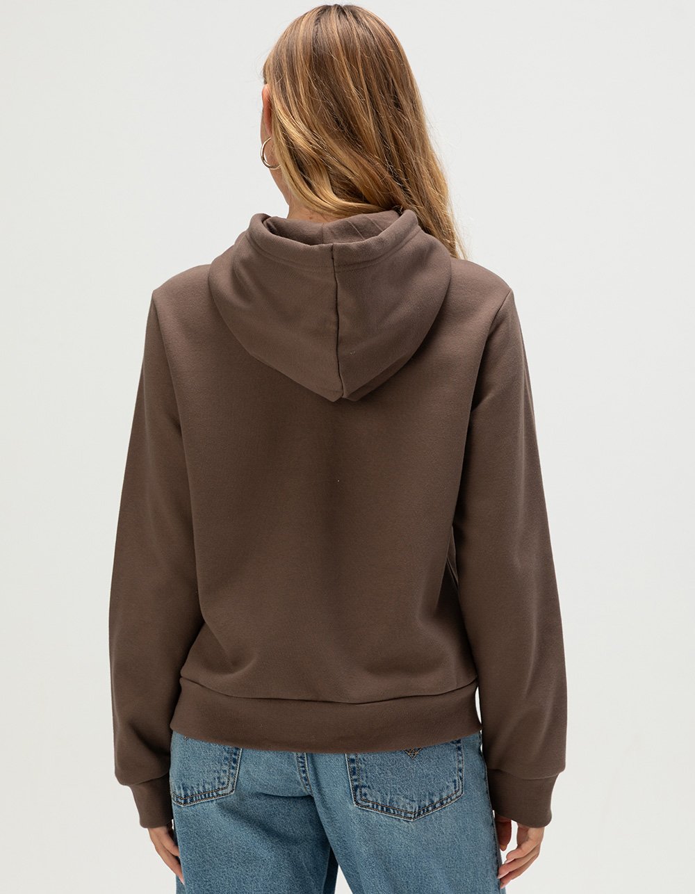 THE NORTH FACE Evolution Simple Dome Womens Hoodie - DARK BROWN
