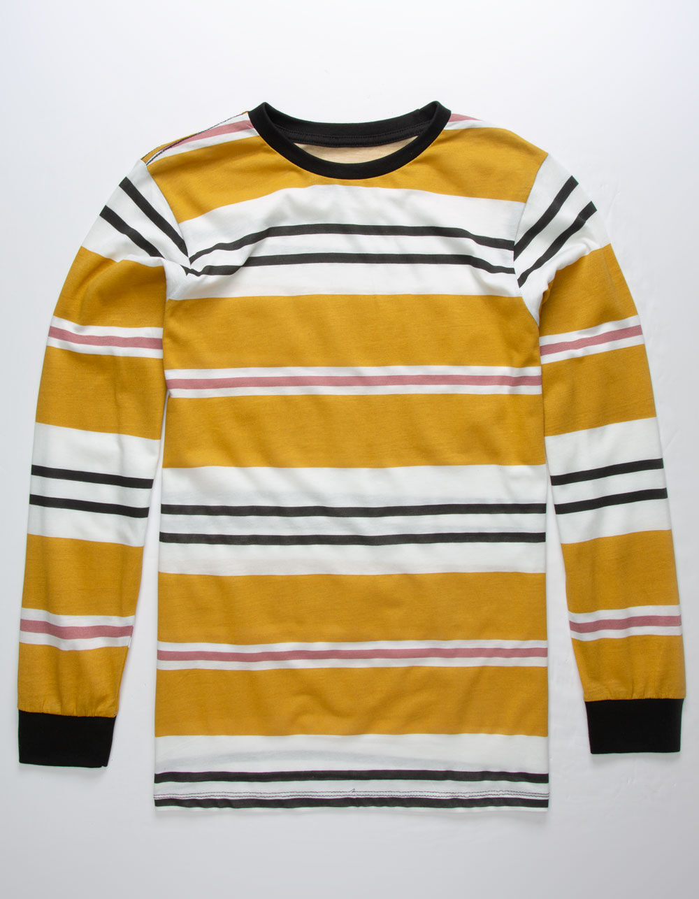Lira Glenn Stripe Mens T-Shirt - MUSTARD | Tillys