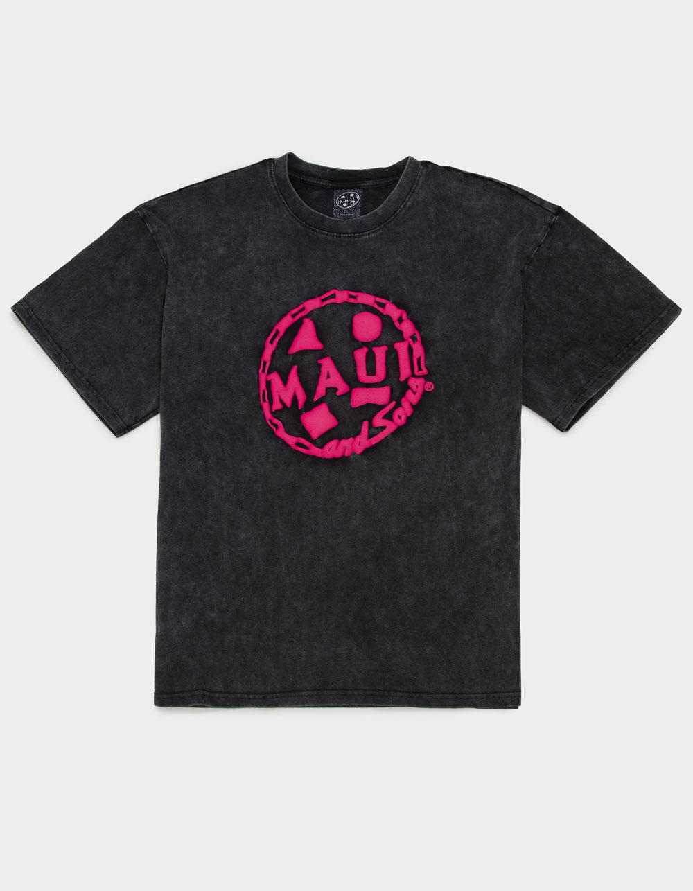 MAUI & SONS Chain Cook Mens Tee - WASHED BLACK