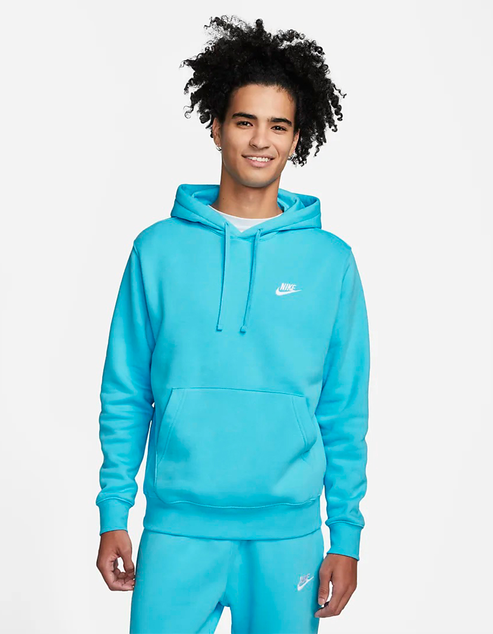 NIKE Sportswear Club Fleece Mens Pullover Hoodie - LIGHT BLUE | Tillys