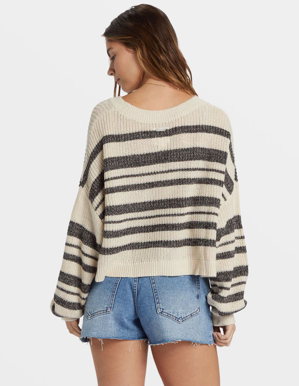 BILLABONG Hang Tight Striped Womens Sweater - Cream Combo