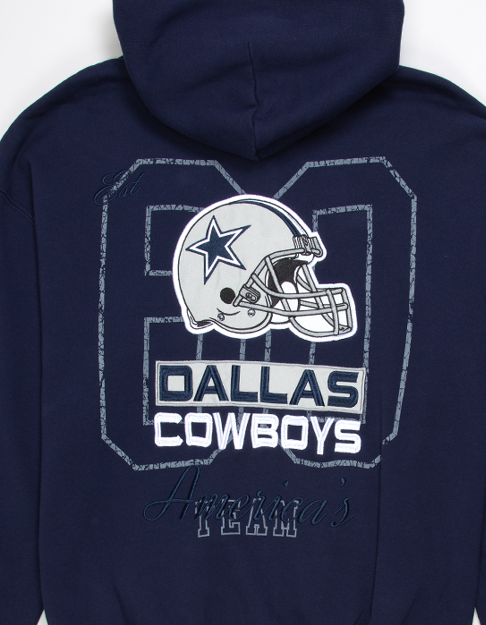 THE WILD COLLECTIVE Dallas Cowboys Mens Zip-Up Hoodie - NAVY