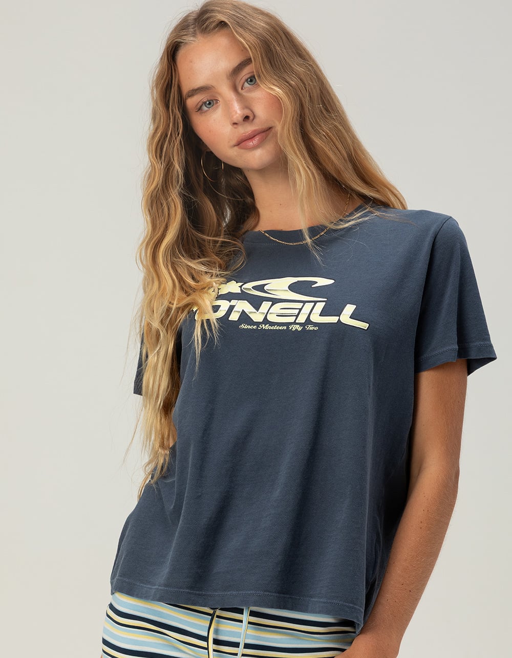 O'NEILL Keala Womens Boy Tee - NAVY